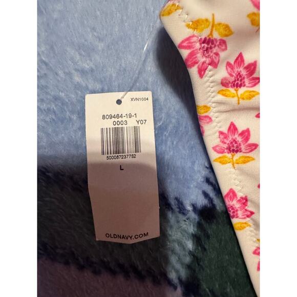 Old Navy Smocked Bandeau Longline Bikini Swim Top Size Small Bottoms Size Large - Picture 5 of 14